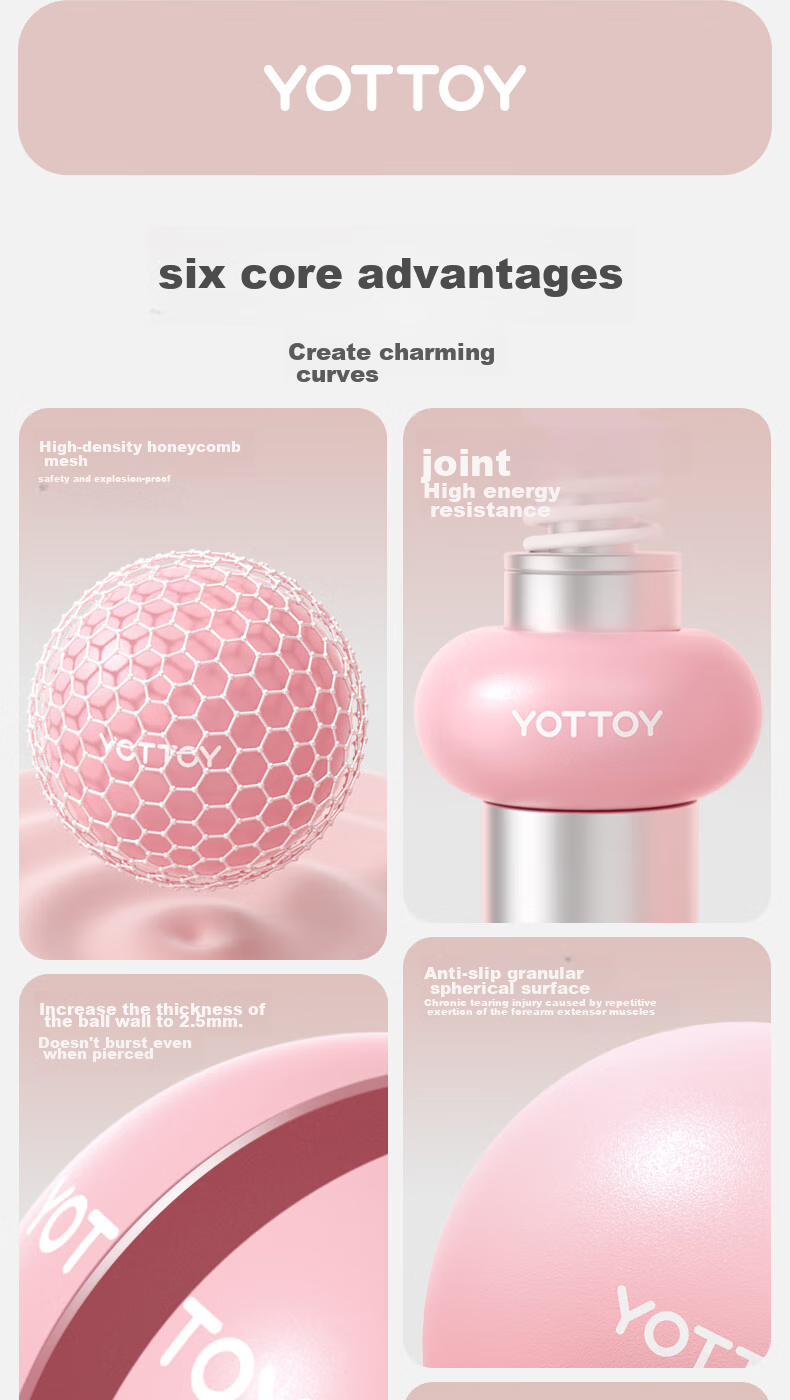 Yottoy Thickened Anti-Burst Yoga Ball Fitness Ball for Adults And Pregnant Women, Pilates Equipment Balance Ball 2