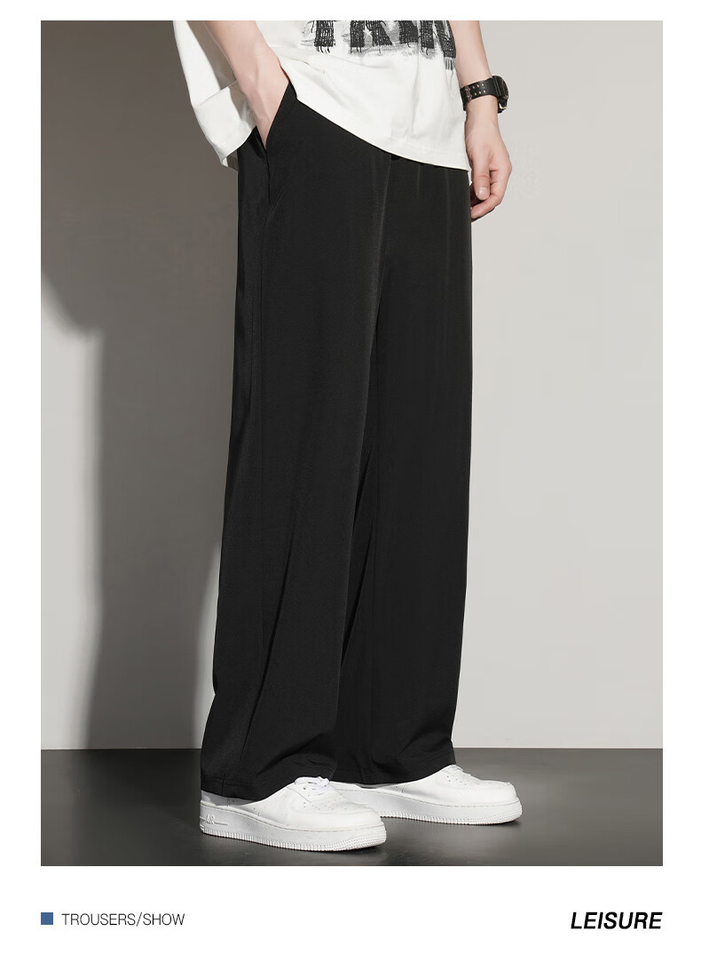 Warrior Casual Pants for Men, Spring And Autumn Loose Wide-Leg Trousers, Versatile Straight-Leg Sweatpants, Men's Athletic Pants 18