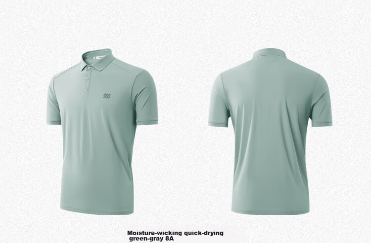 HLA Short-Sleeve Polo Shirt for Men, Moisture-Wicking And Quick-Drying, Summer Lightweight Outdoor Style 13