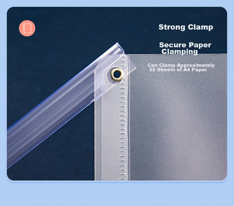 Jindeli 5 Pieces 7mm Pull-Tab Report Folder A4 Mirror-Finish Twill Frosted Board Rotating Pull Rod Folder File Folder Document Folder Conference Folder Student Exam Paper Collection Folder TD104 5