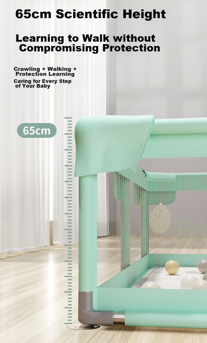 Beiboshi Babybox Antibacterial Baby Playpen, Crawling Mat, Fence, Infant Play Mat, Floor Barrier 14