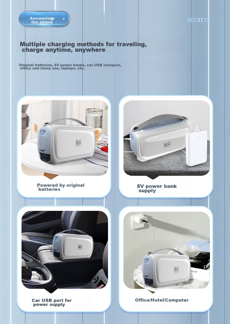 SECRETSBOX Insulin Storage Portable New Energy EV Car Charger Travel Mini Refrigerator for Medications And Personal Items 5