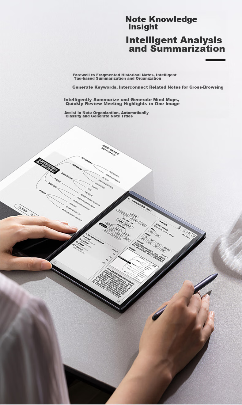 IFLYTEK Smart Office Notebook Air 2 Pro, Starlight Gold-Ink Blue, 8.2-Inch E-Reader with E-Ink Screen, Tablet Computer, E-Paper Notebook, Voice-To Functio 7