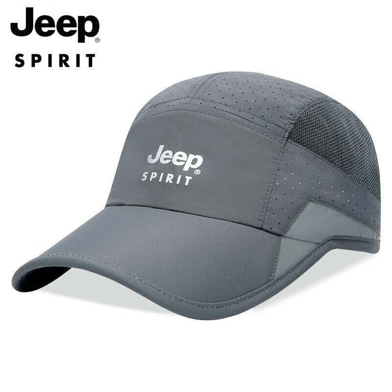 JEEP Baseball Cap for Men, Summer Mesh Quick-Dry Sun Protection Hat, Unisex Visor Cap, Sports Outdoor Sun Hat