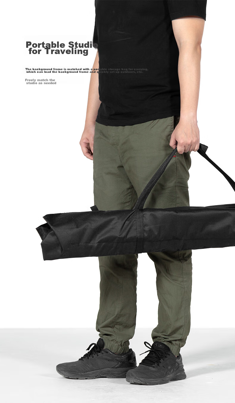 AMBITFUL Live Streaming Green Screen Chroma Key Cloth, Photography Backdrop, ID Photo Shooting, Solid Color Background Stand, Thickened Green Cloth, 2*3m Gray Model 7