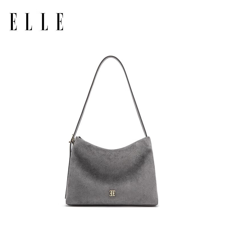 ELLE New Women's Shoulder Underarm Bag Large Capacity Commuter Handbag Christmas Gift for Girlfriend 25050 Gray
