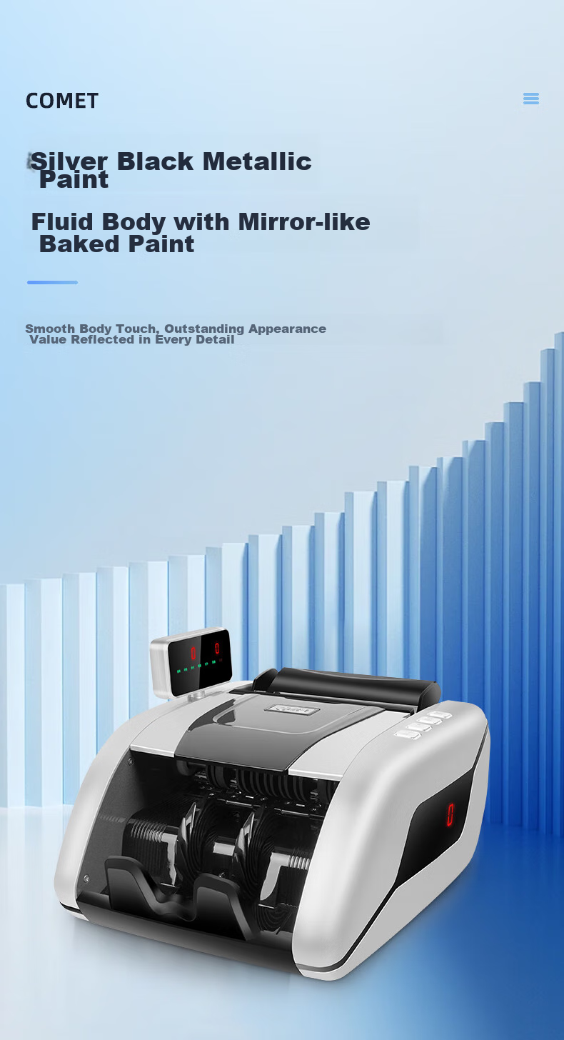 Kemi (Comet) Currency Counter Supports New RMB, Compact Portable Banknote Counter for Commercial Use, Office Cash Machine with Voice And Three-Screen B-Class G500 4