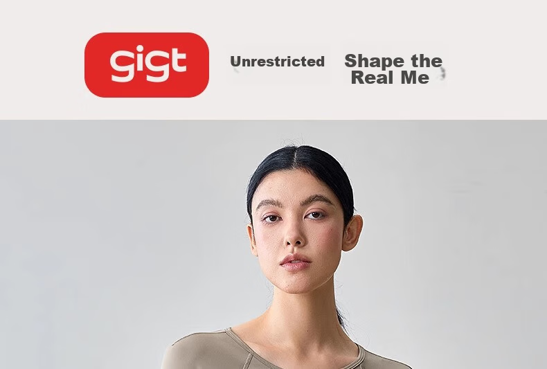 Gigt Women's Long-Sleeve Sports T-Shirt, Yoga Top, Slim-Fit Workout Shirt, Running Training Wear, Quick-Dry Tee 1