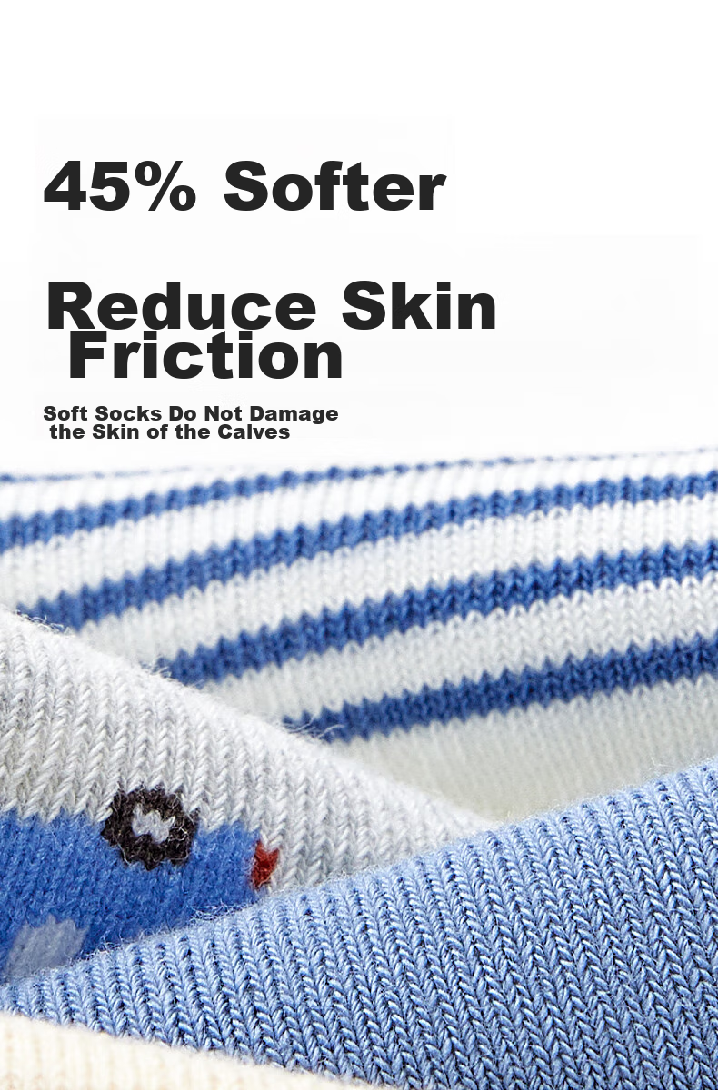 Beibi Baby Socks Spring And Autumn Pure Cotton Infant Socks Cartoon Loose-Top Seamless Boys All-Season Style Newborn Children Mid-Calf Socks 3
