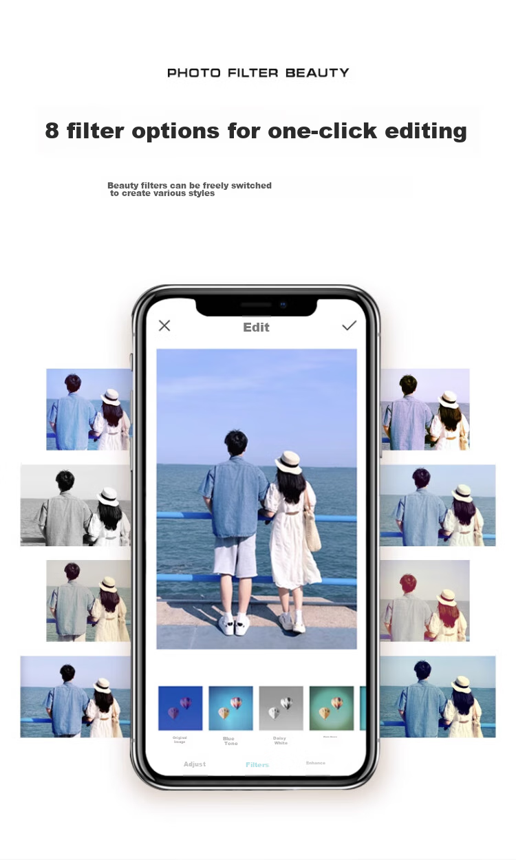 Jiyin Pocket Photo Printer Mobile Instant Camera AR Video Voice Wireless Bluetooth Home Portable Inkless Photo Printer Cloud White ZPP110 Holiday Gift 11