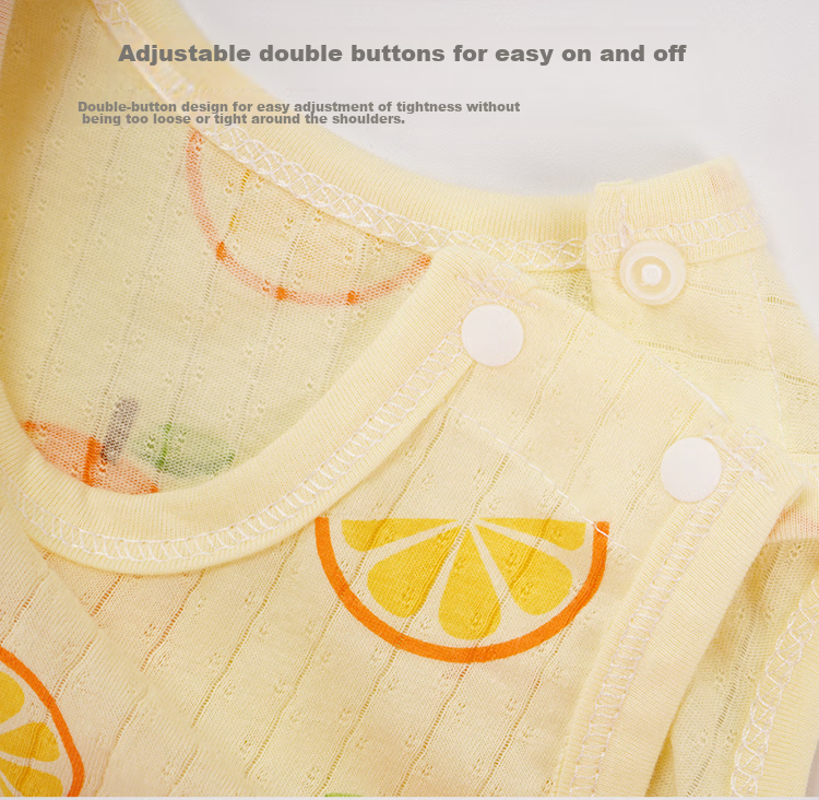 9I9 Baby Belly Cover, Summer Pure Cotton, Stomach Protection, Cold Prevention Sleeping Bag, Baby Vest, Four Seasons Half-Back Shirt, Newborn Belly Wrap, Lemo 7