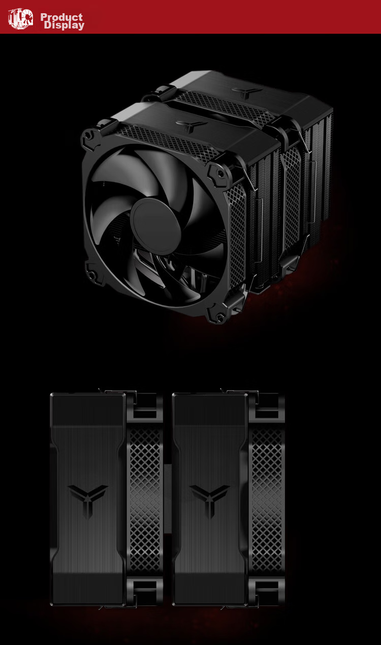JONSBO HP400S Black CPU Cooler (Multi-Platform, 4 Heat Pipes, Bottom-Mounted CPU Cooler, PWM Intelligent Temperature Control, 9CM Fan, 1700/AM5) 17
