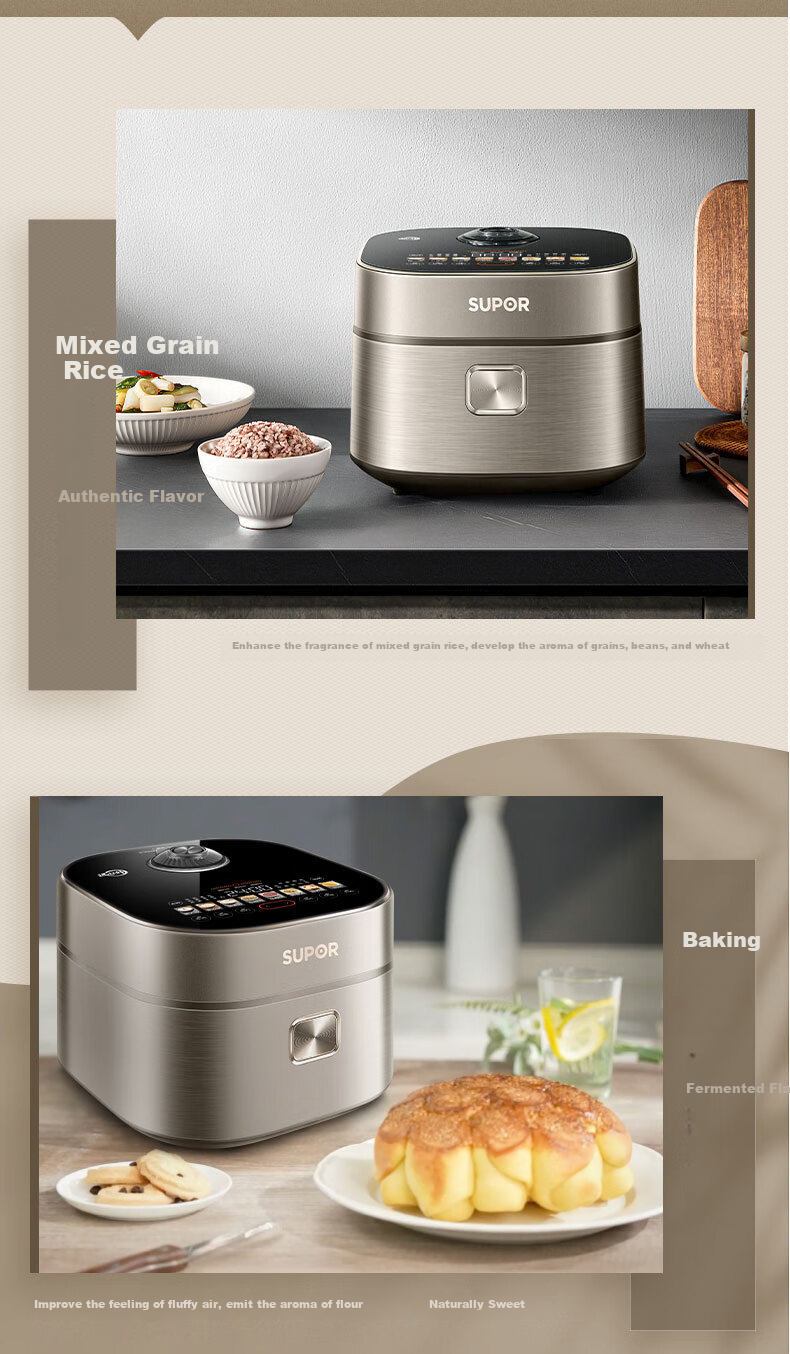 SUPOR Household for 3-4 People, Far Infrared Penetrating Heating, IH Inner Pot, Rice Cooker, Electric Rice Cooker SF40HC87 12