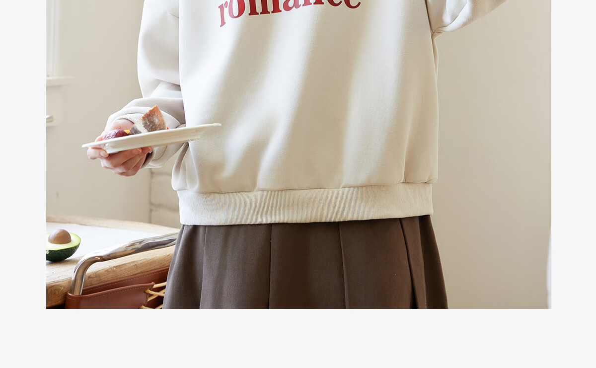 Halo Queen Women's Sweatshirt, Spring And Autumn American-Style POLO Collar, Trendy Letter Print, Loose Casual Pullover, New Product H143W1034 2