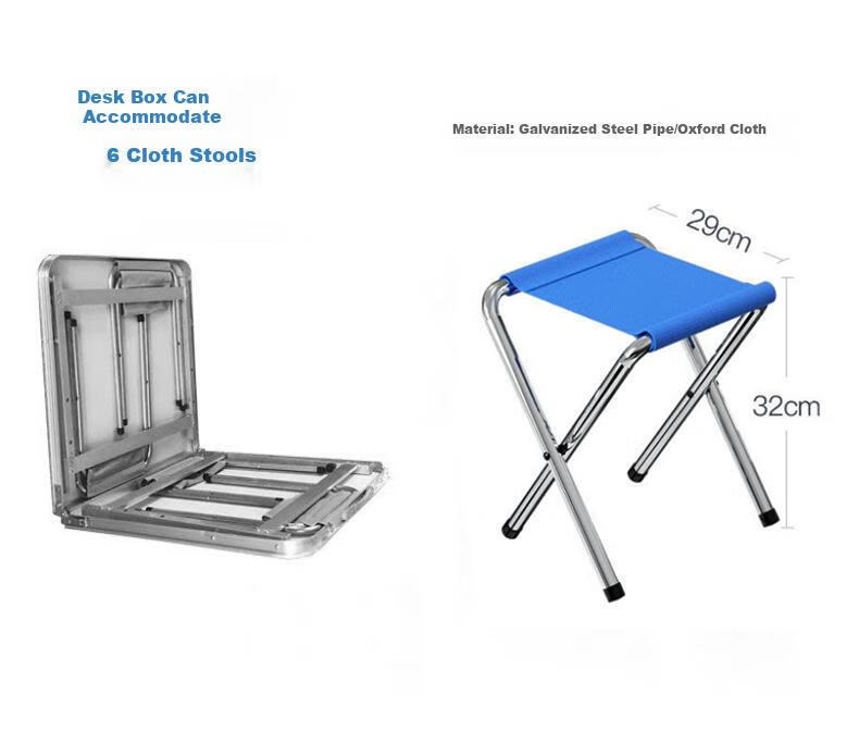 Shunyou Outdoor Folding Table And Chairs Set for Barbecue, Picnic, Street Vending, Training, Aluminum Alloy Exhibition Folding Table SY-0103 3