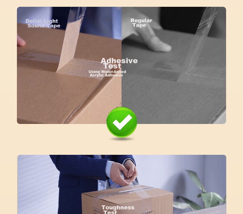Deli Low Noise Packaging Tape, 48mm*40y*50μm (36.57m/roll), Single Roll, Office Supplies, JD90 7