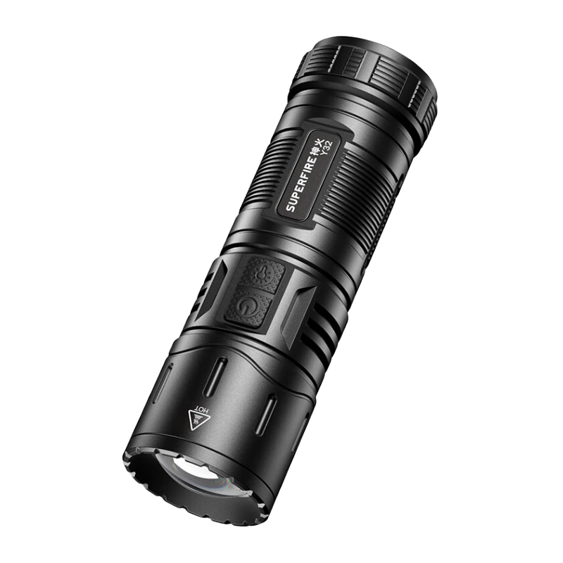 SupFire Flashlight, High Brightness, Long Battery Life, Outdoor Survival, Self-Defense, Ultra-Bright, Long-Range, Specialized Sky-Piercing Beam, 100000 Lumens