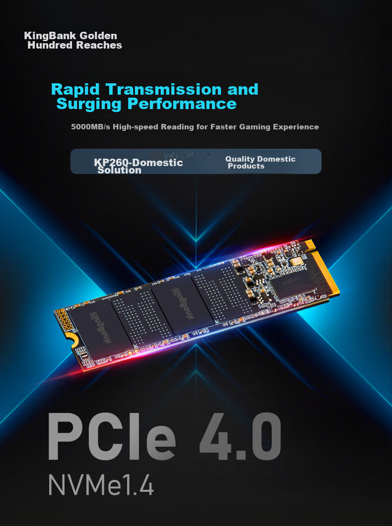 KINGBANK 512GB SSD Solid State Drive M.2 Interface (NVMe Protocol) KP230 Series 1
