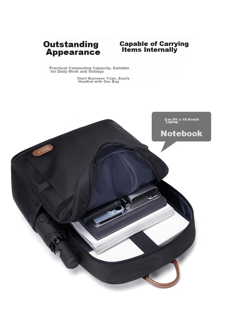 GOLF Laptop Backpack for Men, 15.6/16 Inch Notebook Bag, Contrasting Color Handheld Business Travel Schoolbag 8