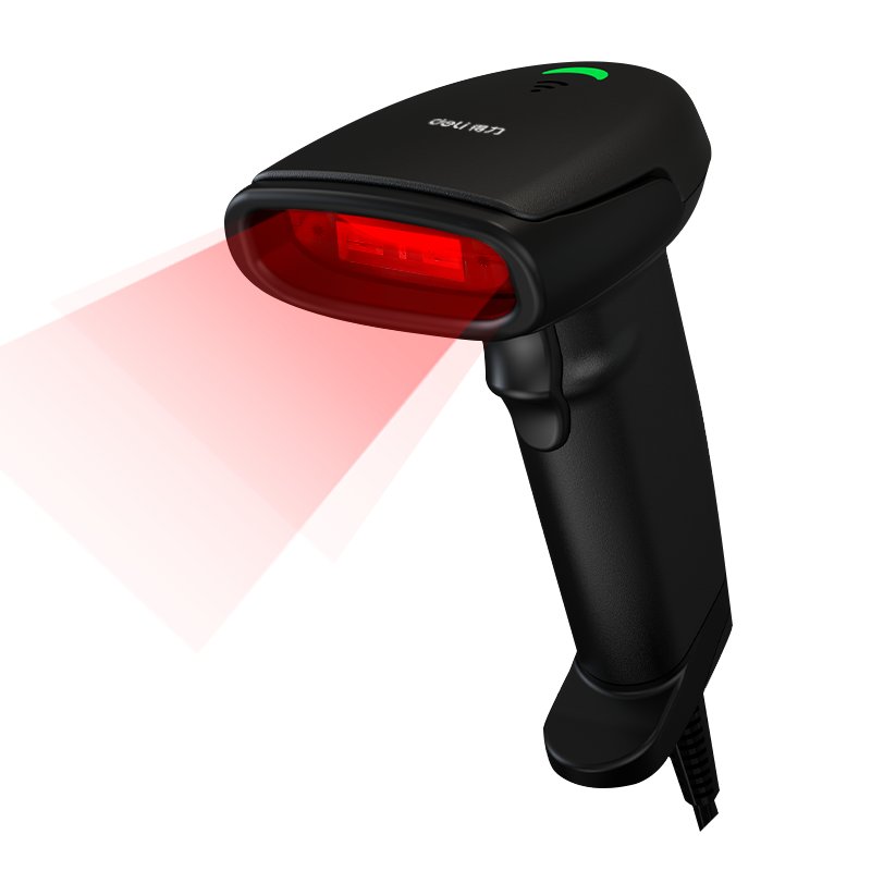 Deli Barcode Scanner AA101-D One-Dimensional Screen Code Scanner for Cashier, Medical Insurance Payment, Drug Traceability, Spare Parts, Warehouse Logistics, Express Delivery, and Product Barcode Scan