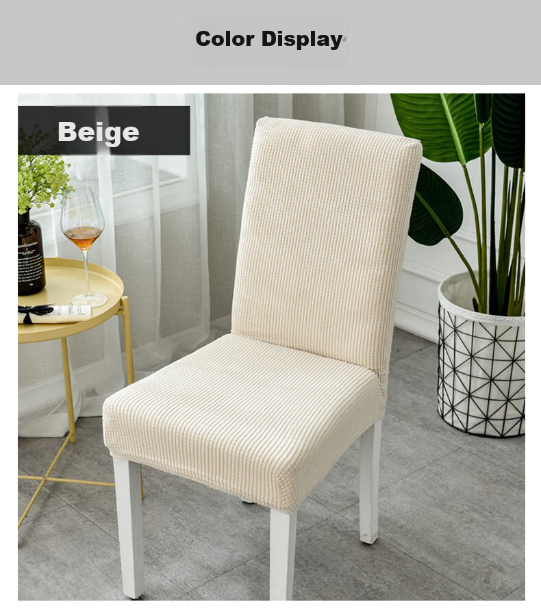 AVIVI Chair Cover, Dining Chair Seat Cover, Universal Stool Cover, Backrest Chair Cover, Regular Size, 1 Piece, Smoky Card 11
