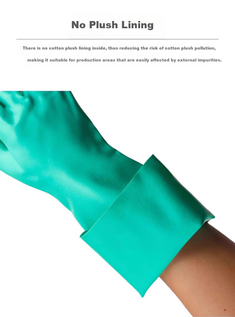 Ansell Chemical Protective Gloves, Acid And Alkali Resistant, Corrosion Resistant, Extended And Thickened Nitrile Rubber, Non-Slip, Durable Protective Work Gloves, 37-185 (1 Pair), 9/L 10