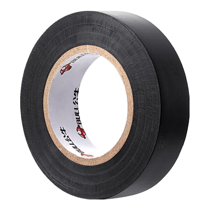 BULL PVC Electrical Insulation Tape, Flame Retardant And Low Temperature Resistant, Black, 18 Meters, Pack of 10