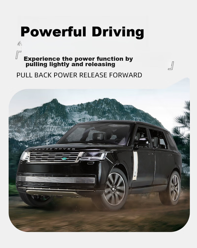 Heimanba 1:24 New Land Rover Range Rover SV White Car Model Children's Toy Alloy Car Model Collectible Display Piece Gift 10