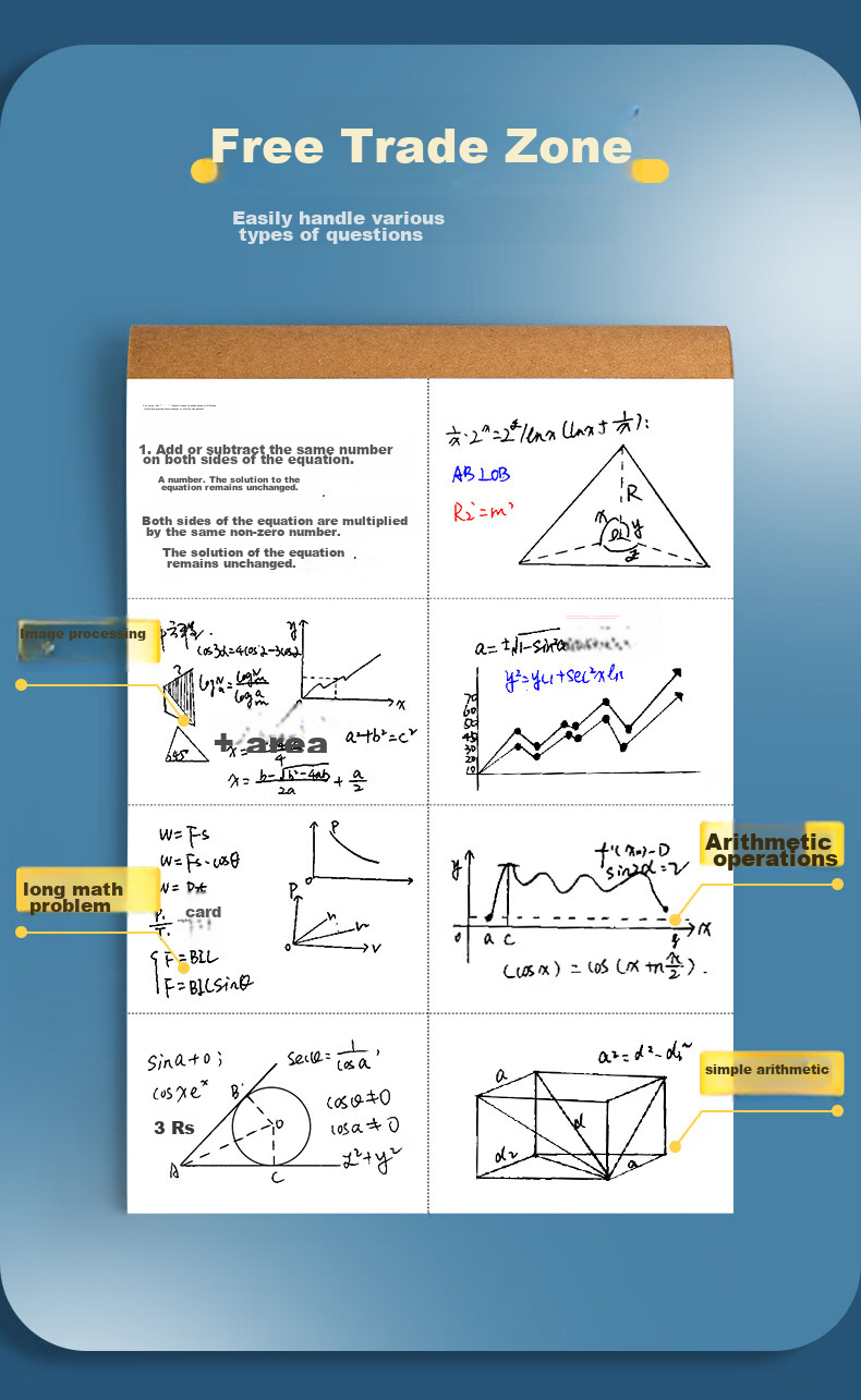 DiLe Small 22K Partition Draft Notebook Elementary School Blank Thickened Beige Paper Protector Middle And High School Math Practice Calculation Paper 40 Sheets/book STXBB Exercise Pen One Box 4269 10 Books 4