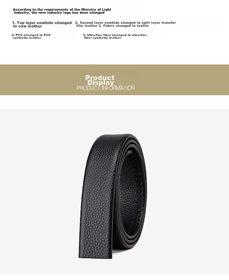 CROCODILE Men's Belt, Top-Grain Leather, No Pin Buckle, with Holes, Casual Belt for Men, Waist Belt ZT068 10