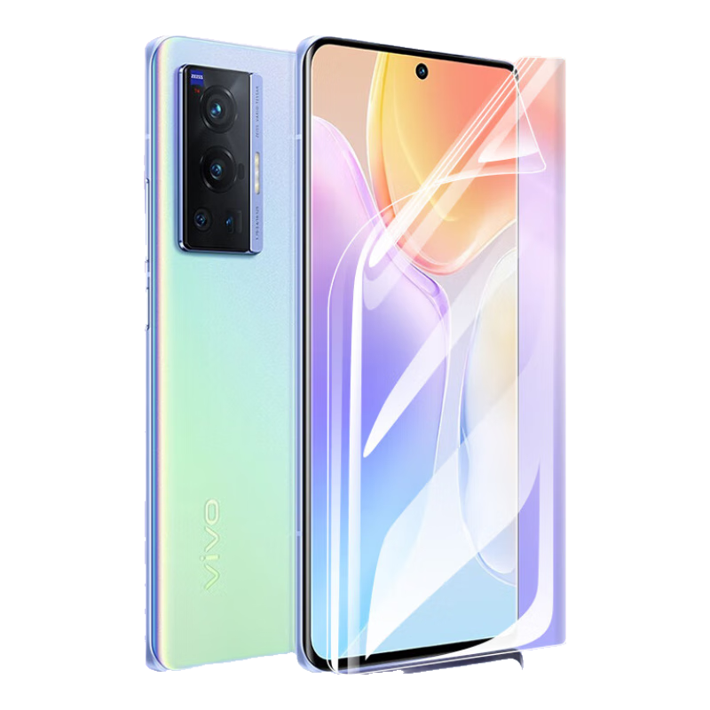 ESCASE [Two-Pack] Vivox70 Pro Phone Screen Protector Hydrogel Film Soft Full Coverage Curved Protective Clear Transparent Front Film - with Application Tool