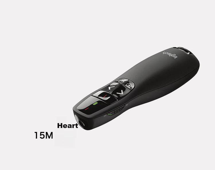 Logitech R400 Wireless Presenter, PPT Page-Turning Pen, Presentation Remote (Laser Pointer), Electronic Pen, Projector Remote Control 3