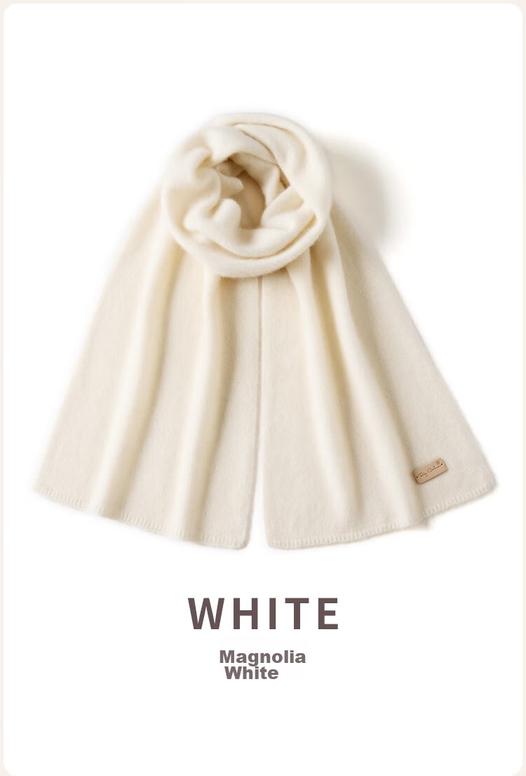 JIUMU 100% Cashmere Scarf for Women, Autumn And Winter Warm Neck Warmer, Gift for Women And Mothers, National Day And Birthday Present, Gift Box Set 13