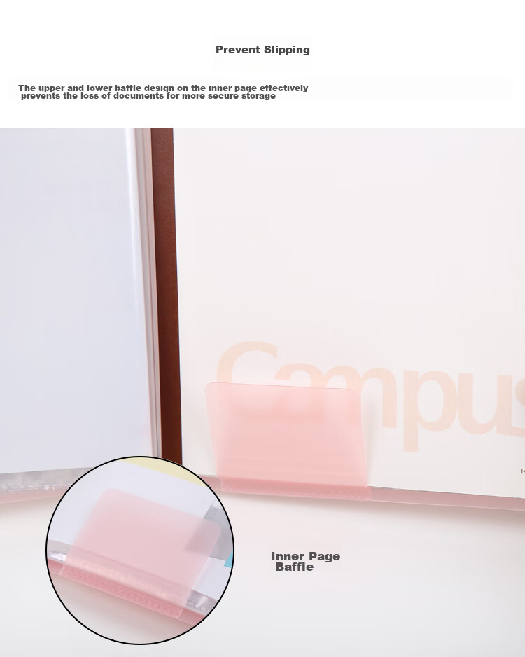 KOKUYO A3 Document Folder, Foldable File Organizer, Pastel Cookie Color, Student Exam Paper Folder, Pink, 20 Pockets, 1 Inner Sheet, WSG-CBCW28P3C Loose-Leaf Full Mesh, Low Price 1