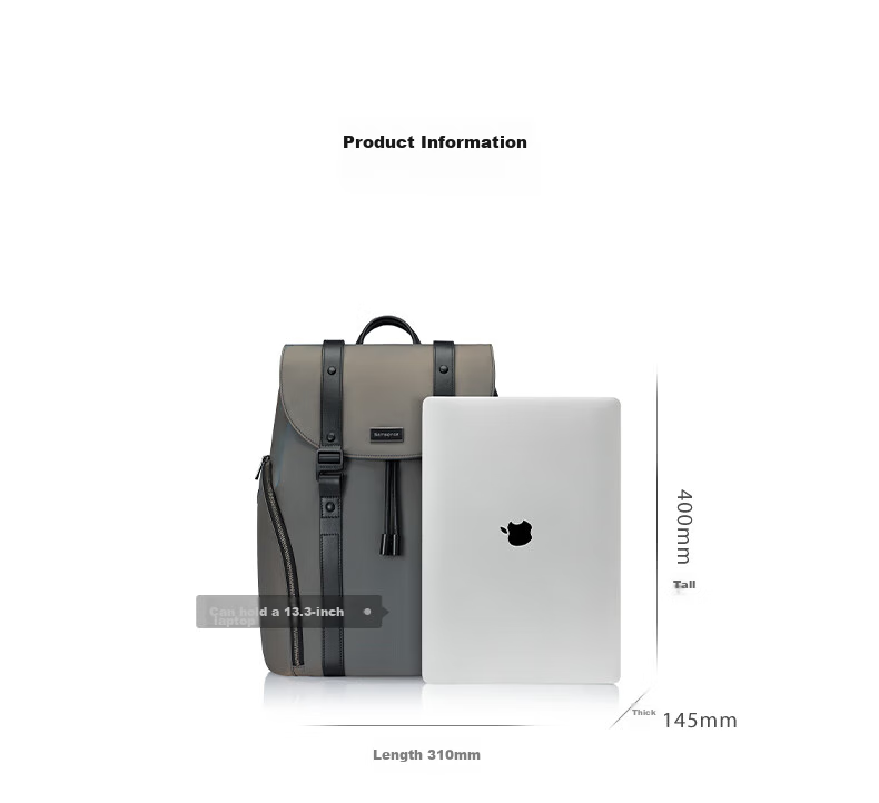 Xinxiuli Casual Fashion Backpack Laptop Bag, 15.6-Inch, for Men And Women, Reflective Material, Cowhide Leather, TM7*013 6