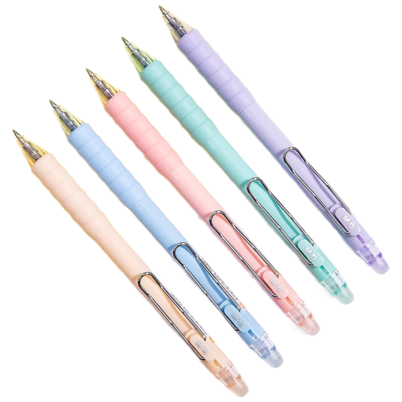 M&G Stationery Erasable Gel Pen, Cloud Grip Hand Press Bullet Tip Crystal Blue Water-Based Pen 0.5mm, Elementary School Student Thermal Friction Signature Pen, 12 Pens/box AKPJ7001