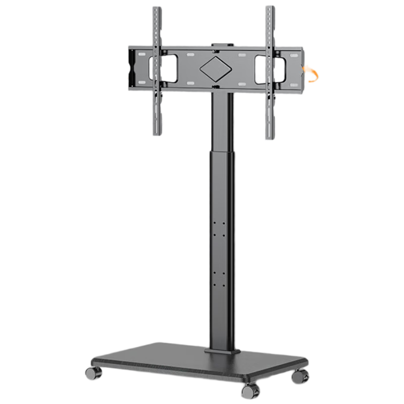 CABTE Mobile TV Stand Floor-Standing for 32/43/55/65/75 Inch TVs, Universal TV Bracket for Multiple Brands, Pearl White