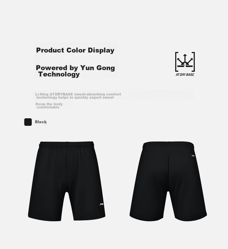 Li-Ning Table Tennis Shorts, Unisex, Quick-Drying Breathable Table Tennis And Badminton Shorts, Fresh Blue, Size S 5