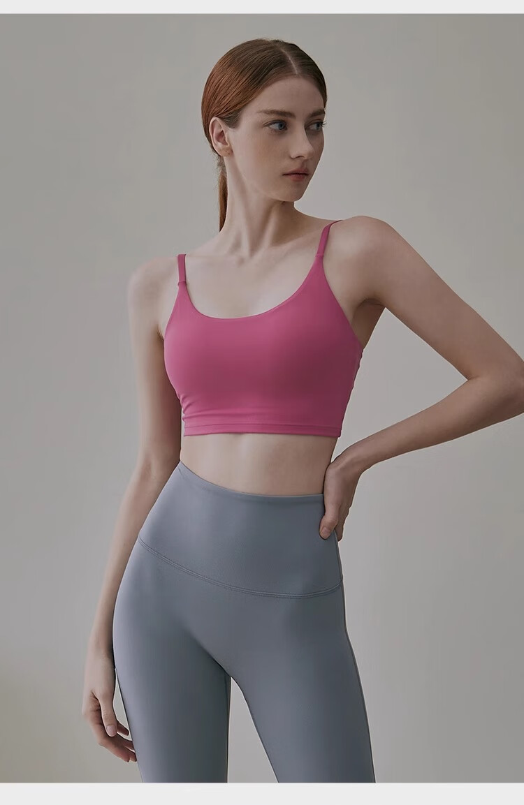 Gigt Sports Bra for Women with Chest Pads, Yoga Bra, Sexy Backless Design, Thin Straps, Fitness Workout Tank Top 10