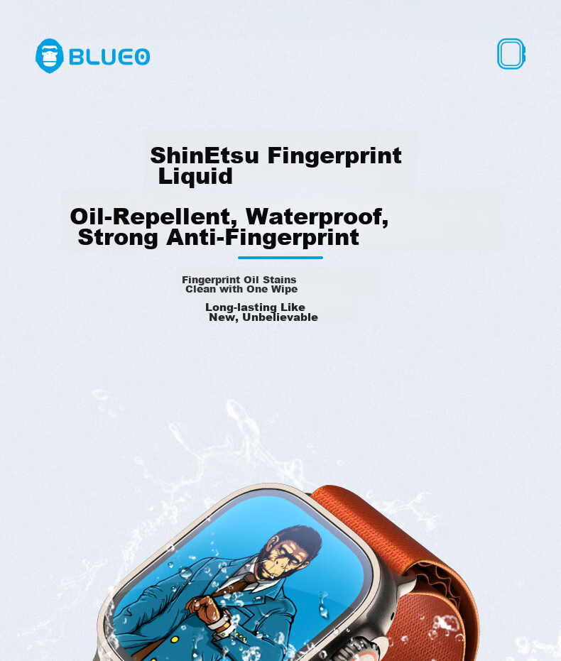Lanxingxiansheng Compatible with Apple Ultra 4/ultra 3/ultra 2 Watch, 49mm Apple Watch Ultra Tempered Glass Screen Protector, HD Anti-Drop Anti-Scratch Protective Film 9
