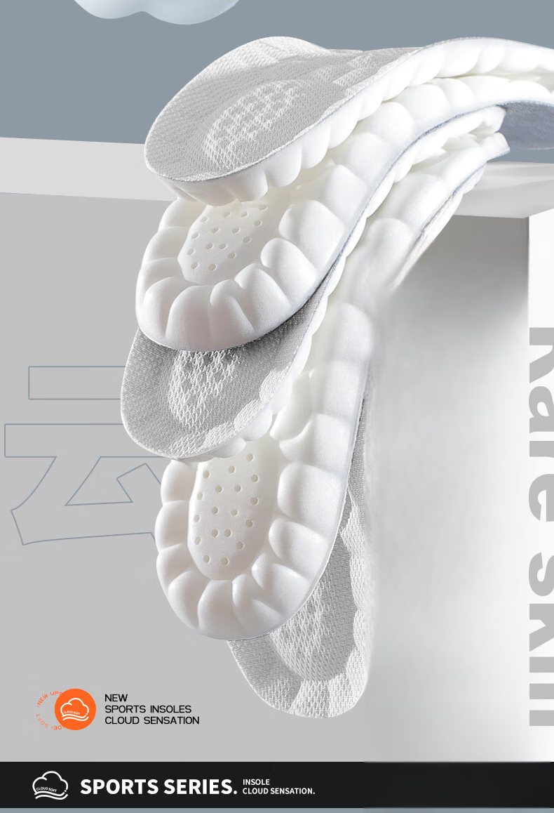 Nanjiren 2 Pairs Sports Military Training Insoles, Soft And Elastic, Comfortable for Long-Standing, Shock-Absorbing, Breathable, Sweat-Wicking, Squishy Feel, Basketball Size 41-42 19