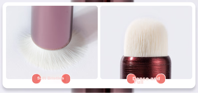 Goood Mini Mallet Blending Lip Brush, Lipstick Brush, Round Concealer Brush (2-Piece Set), Cangzhou Makeup Brushes 8