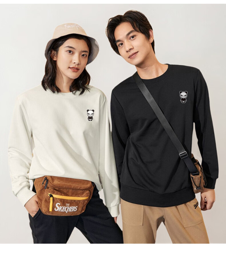 HIPANDA Men's Sweatshirt, Autumn Casual Round Neck Trendy Printed Pullover, Loose-Fitting Top for Men, Black, Size L 13