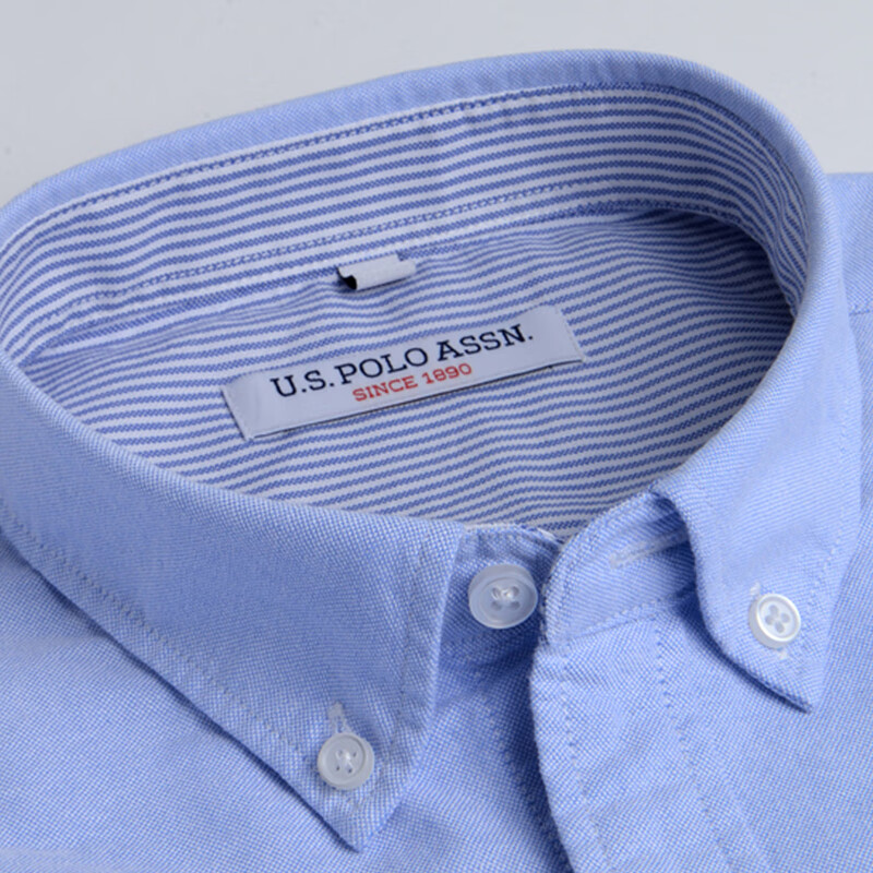 Мужская рубашка U.S. POLO ASSN., летняя деловая повседневная, универсальная хлопковая рубашка, верхняя одежда для мужчин, подарок на День отца, белая, размер L
