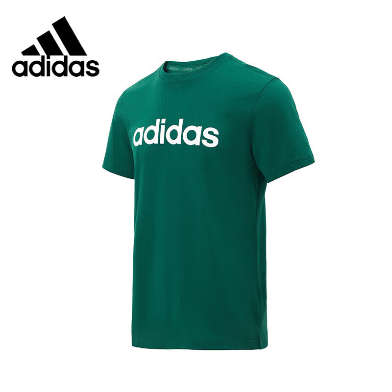 Adidas Short-Sleeve T-Shirt for Men, Round Neck Undershirt, Casual Versatile Top, Men's Clothing, Size 2XL