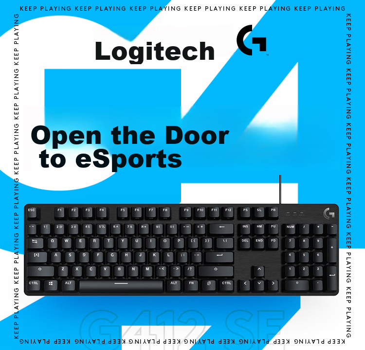 G G412TKL Wired Keyboard, Backlit Lighting Effects, Portable Compact Mechanical Switches (Similar to Brown Switch), No Numpad, 104 Keys, Valorant FPS E-Sports Gaming Keyboard 1