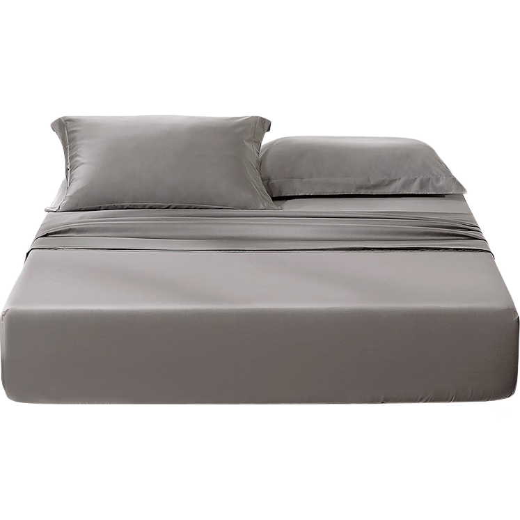 FUANNA 60-Count Long-Staple Cotton Fitted Sheet, Antibacterial Pure Cotton Bed Cover, Non-Slip And Dirt-Resistant Bed Sheet, Double-Size All-Cotton Bedding for 1.8-Meter Bed