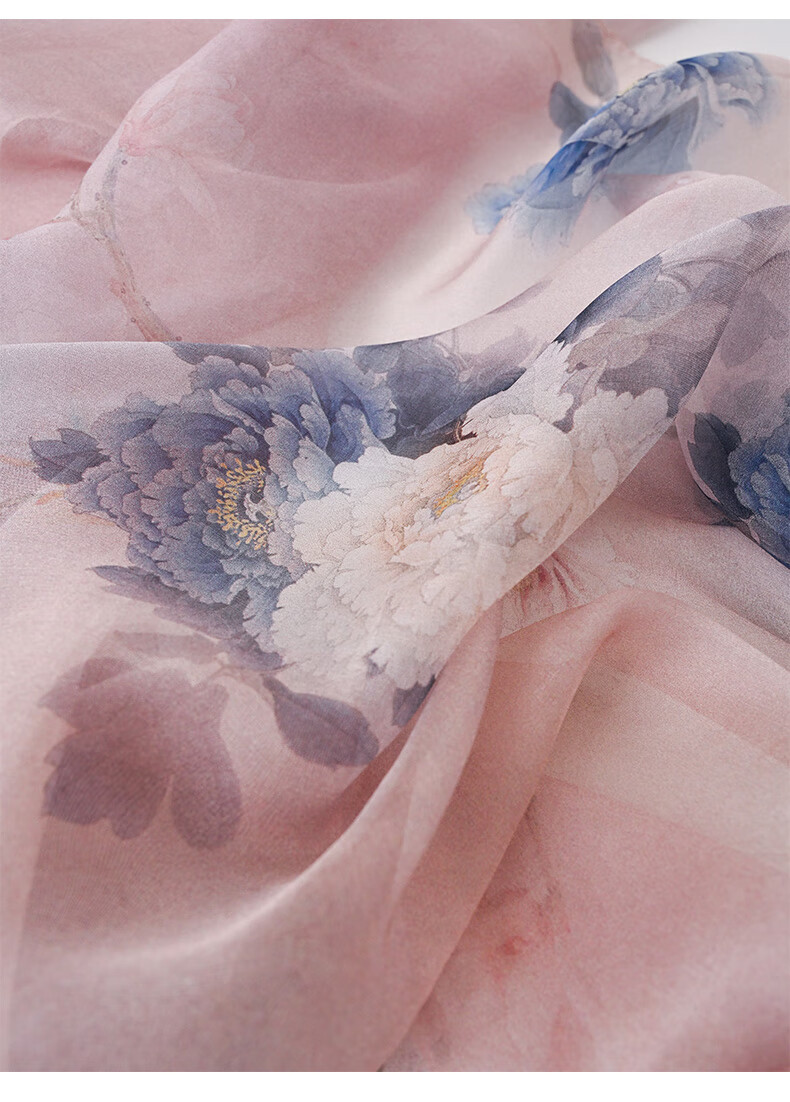 Hangsilu Silk Scarf for Women, Mulberry Silk Lightweight Chiffon Shawl, High-End Birthday Gift, Mid-Autumn Festival Present for Girls, Mothers And Elders 10