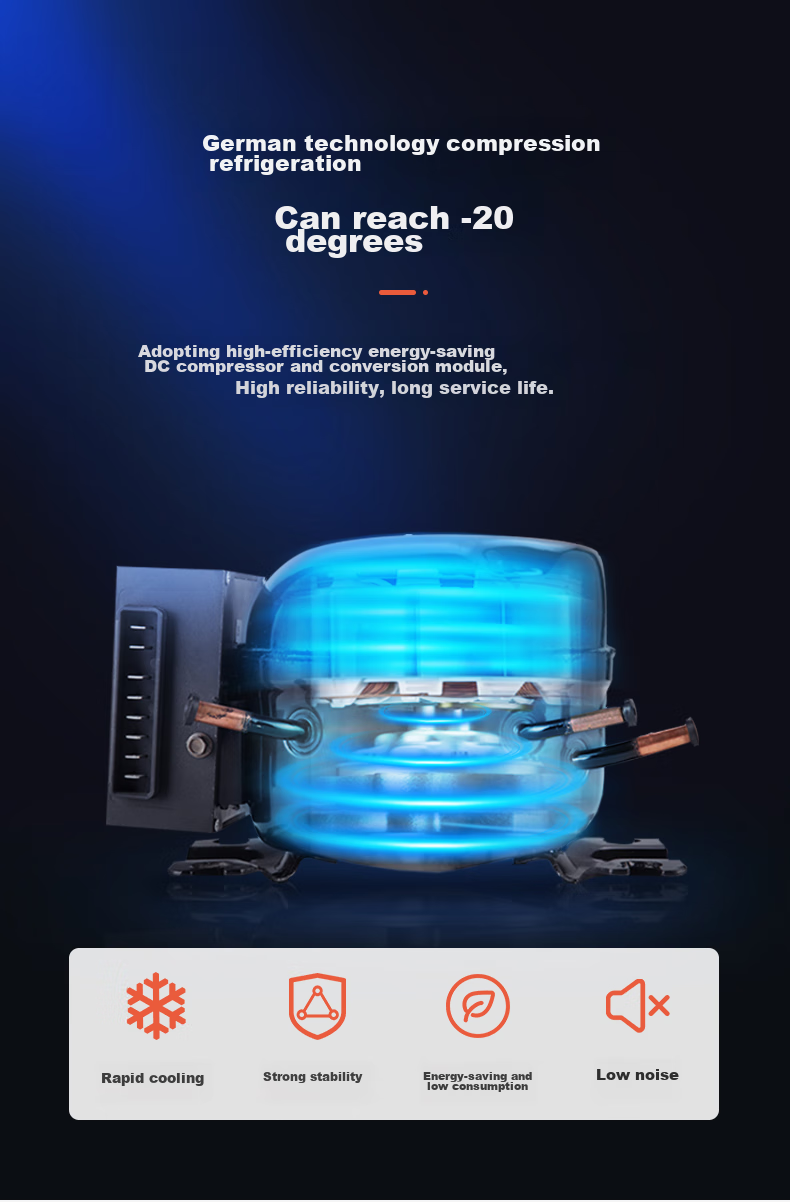 Alpicool Car Refrigerator, Dual-Use for Car And Home, Compressor-Freezing And Refrigeration, Suitable for Dormitory And Office, Mini C75 Large Capacity Fridge 5