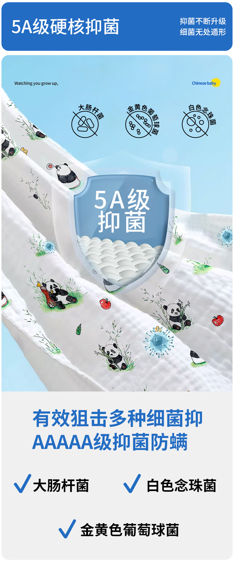Nanjiren Baby Bath Towel, Pure Cotton, Dense Gauze Bath Towel, Wrap Towel, Newborn Children's Large Towel, 110*110CM 4